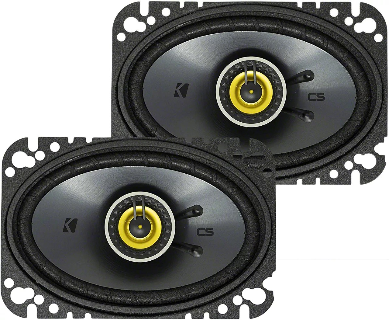 Kicker Jeep Wrangler CSSeries 4x6Inch Coaxial Speakers 46CSC464 (86