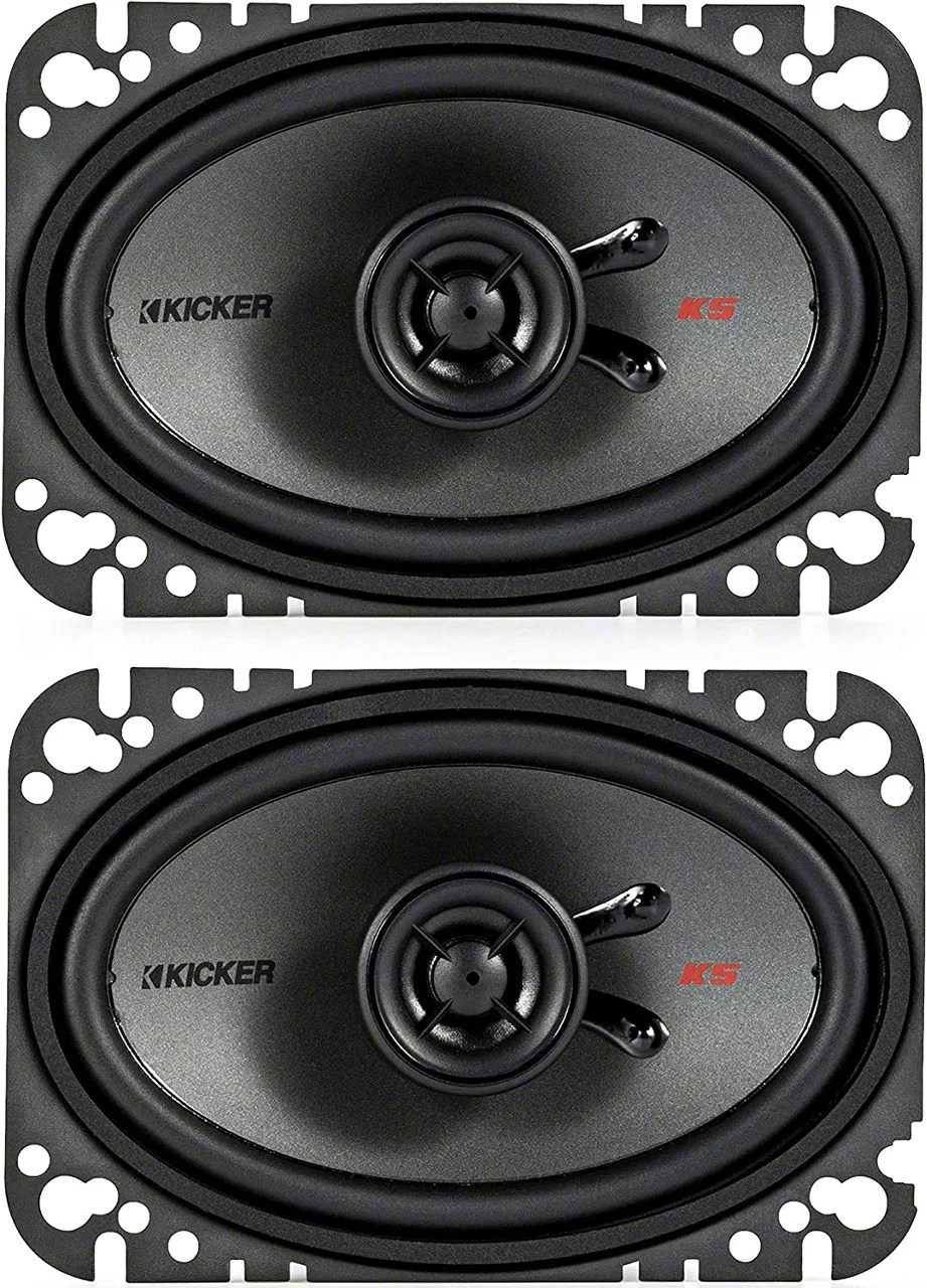 Kicker Jeep Wrangler KSSeries 4x6Inch Coaxial Speakers 47KSC4604 (86