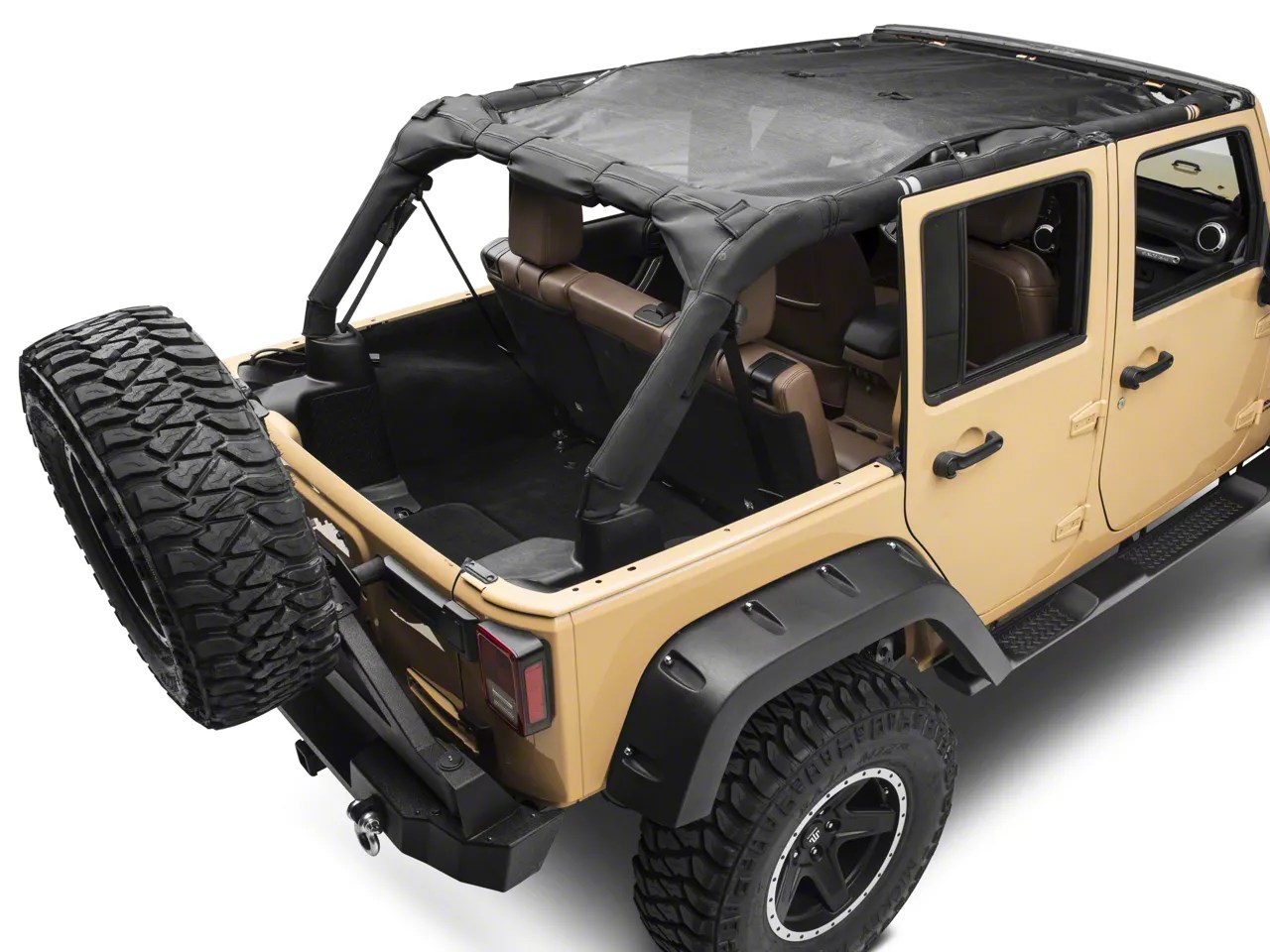 Smittybilt Jeep Wrangler Mesh Extended Top 94500 (0709 Jeep Wrangler