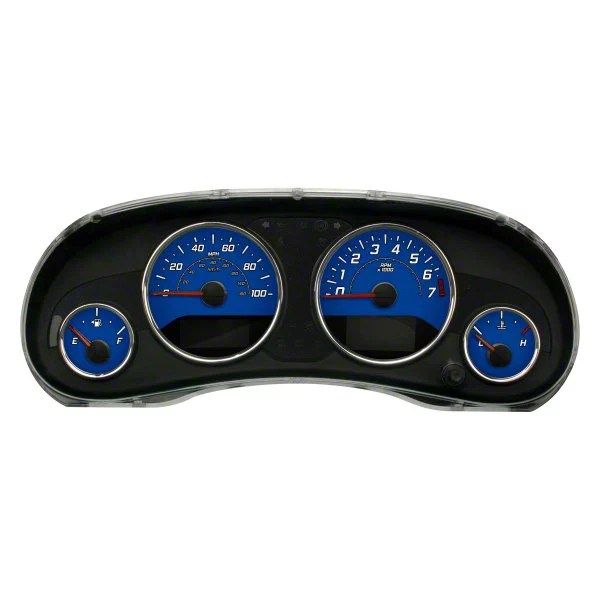US Speedo Jeep Wrangler Daytona Edition Gauge Face; MPH; Blue WRA174