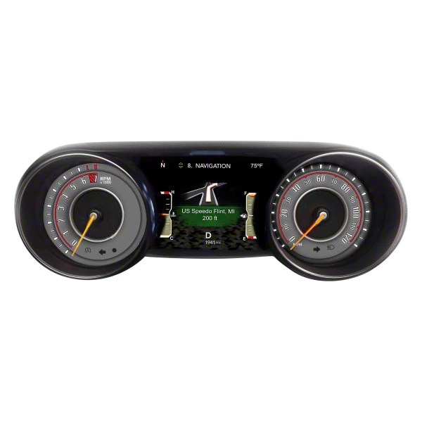 US Speedo Jeep Wrangler Daytona Edition Gauge Face; MPH; Charcoal