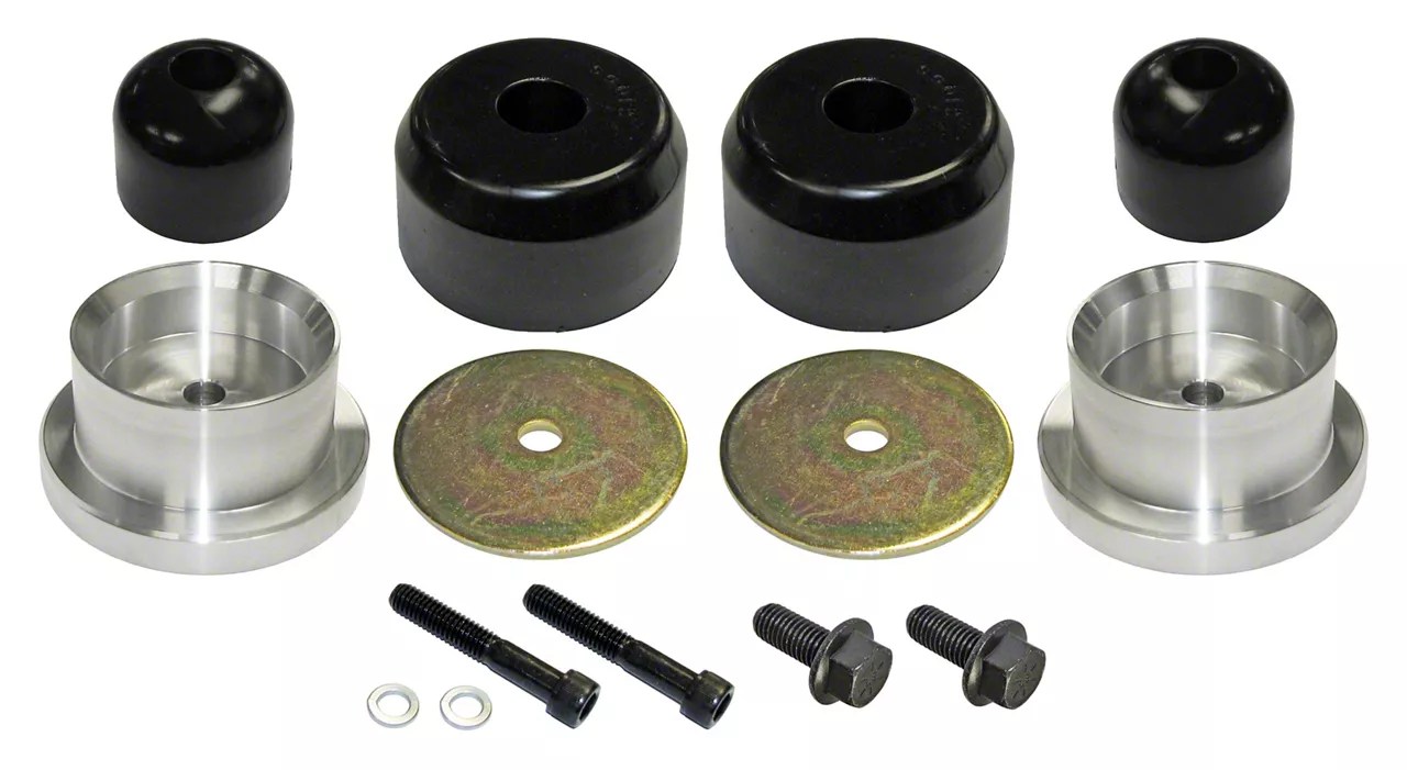 RockJock Jeep Wrangler Rear Bump Stop Kit CE9122R (9706 Jeep Wrangler