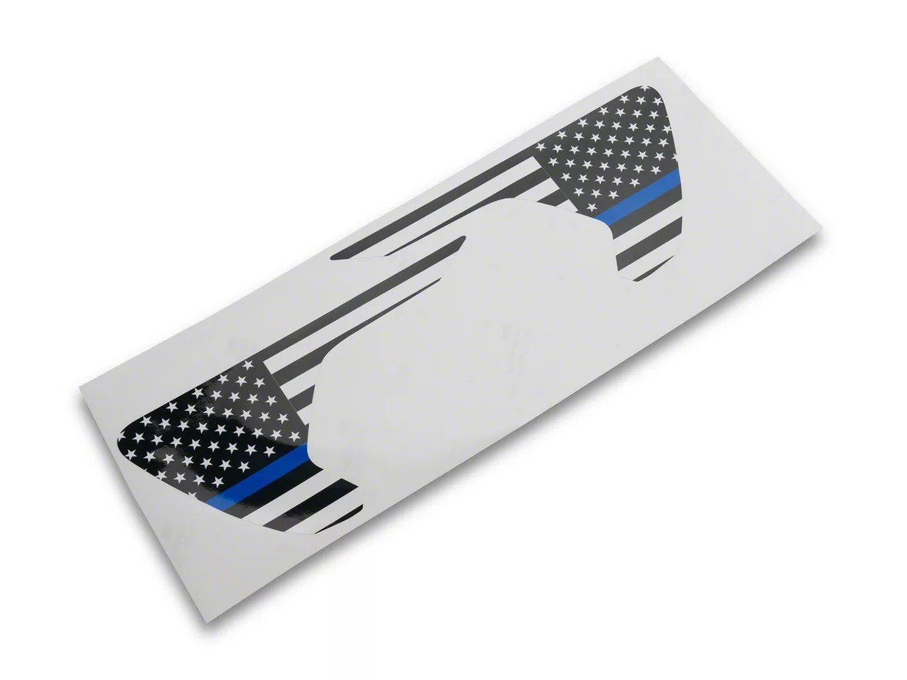 SEC10 Jeep Wrangler Side Accent Flag Decal; Blue Line J178744 (1824