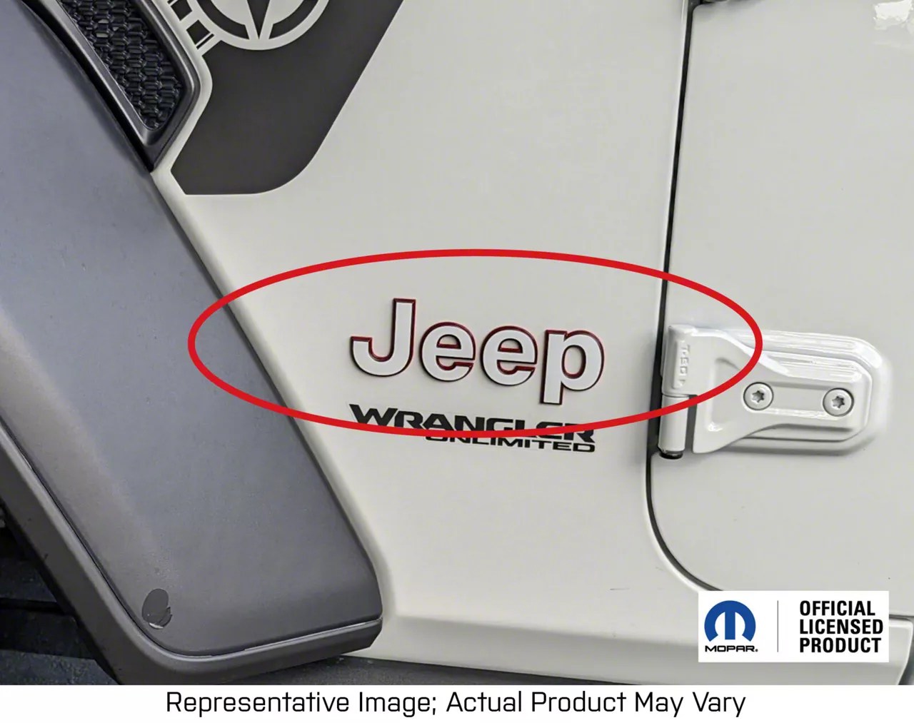 Jeep Wrangler Fender Emblem Overlay Decals; Carbon Fiber Black (1824