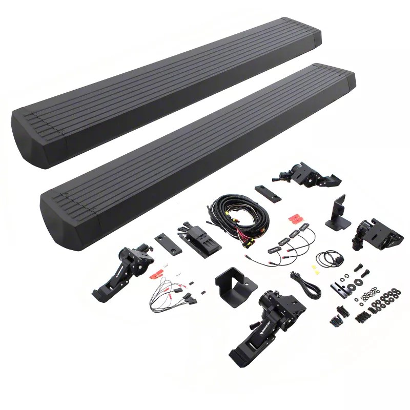 Go Rhino Jeep Wrangler EBOARD E1 Electric Running Boards; Textured