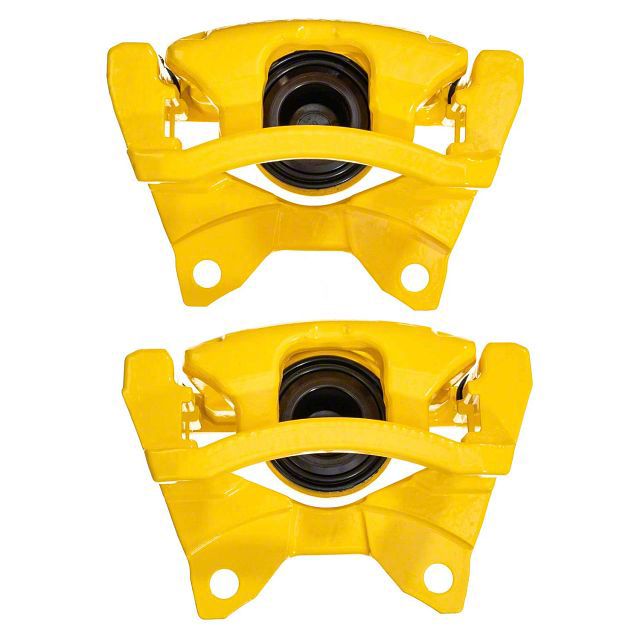 PowerStop Jeep Wrangler Performance Rear Brake Calipers; Yellow