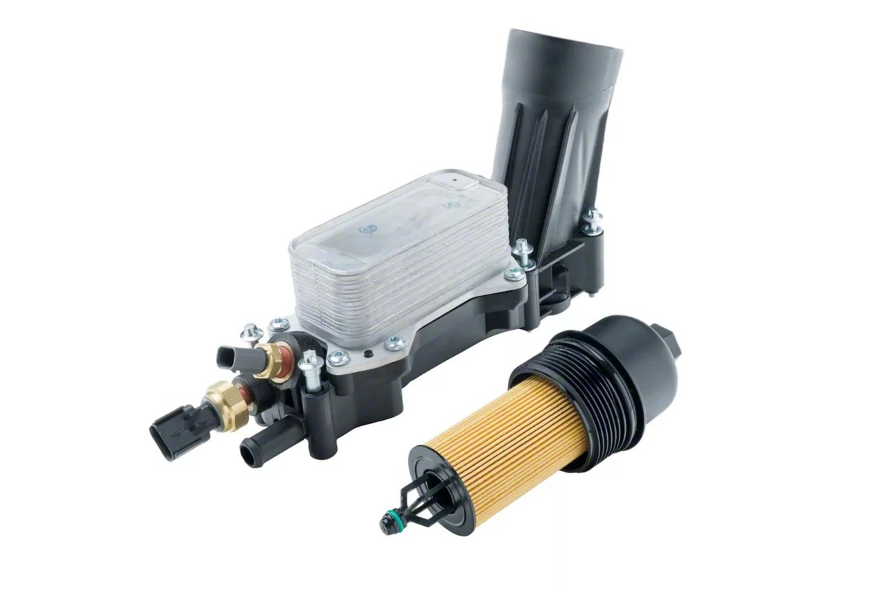 Jeep Wrangler Oil Filter Adapter Housing and Cooler Assembly (1416 3