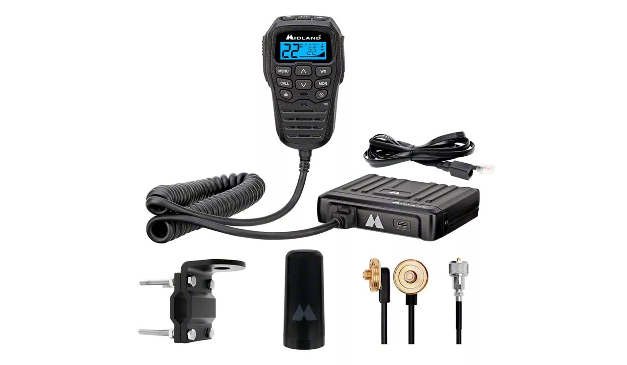 Midland Radio Jeep Wrangler MicroMobile GMRS TwoWay Radio Bundle with