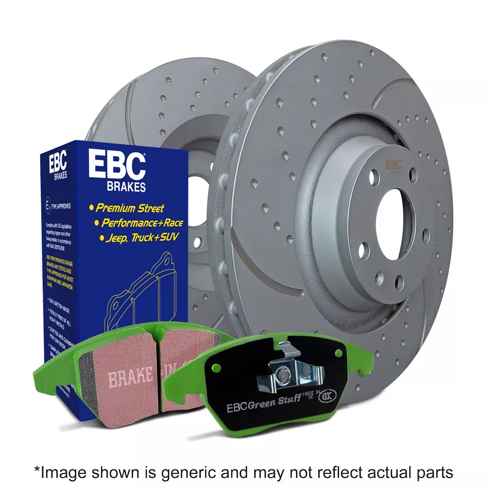 EBC Brakes Jeep Wrangler Stage 3 Greenstuff 6000 Brake Rotor and Pad