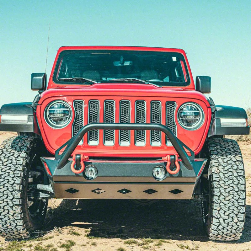 Fly Offroad Jeep Gladiator Winch Front Bumper; Black Textured B124