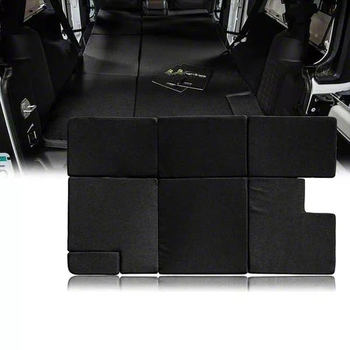 Jeep Wrangler Premium Portable Sleeping Pad Cushion; Black (0718 Jeep