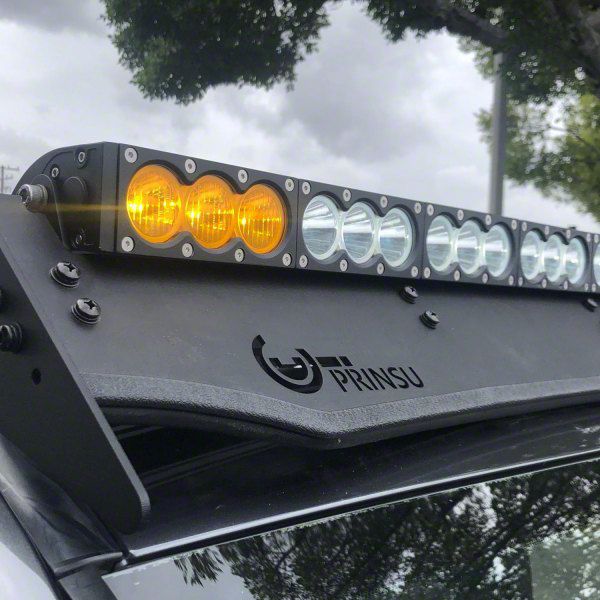 Cali Raised LED Jeep Gladiator Dual Function LED Light Bar with Prinsu
