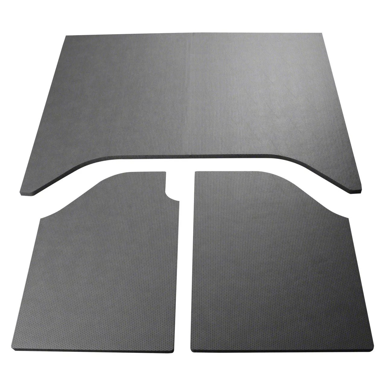Boom Mat Jeep Wrangler Sound Deadening Headliner; Gray Leather Look