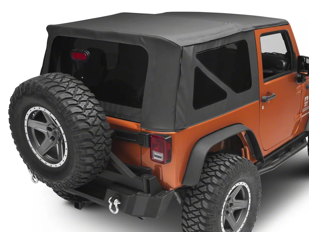 Bestop Jeep Wrangler Sailcloth ReplaceATop with Tinted Windows; Black