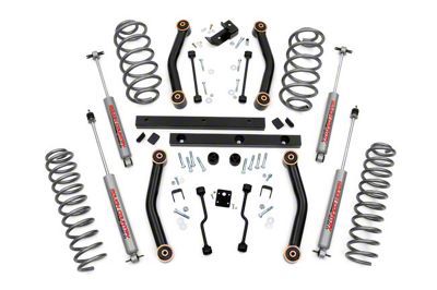 Rough Country Jeep Wrangler 4 in. Lift Kit w/ Shocks 90730 (0306 Jeep