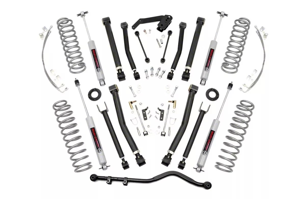 Rough Country Jeep Wrangler 4 in. XSeries Lift Kit w/ Shocks 67422 (07
