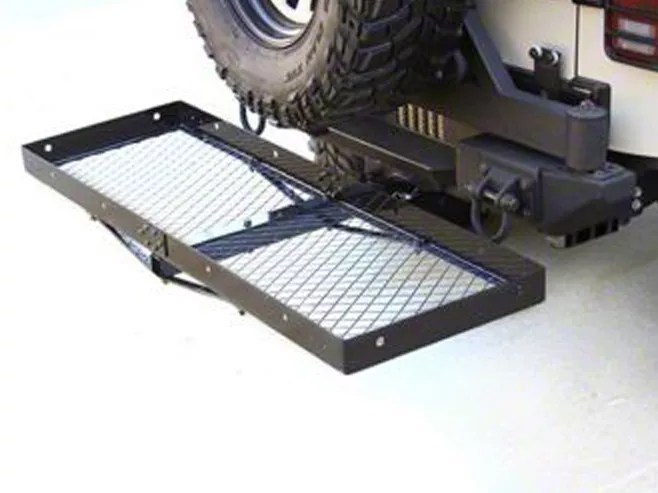 Rugged Ridge Jeep Wrangler 2 in. Receiver Hitch Kit w/ Cargo Rack 11580