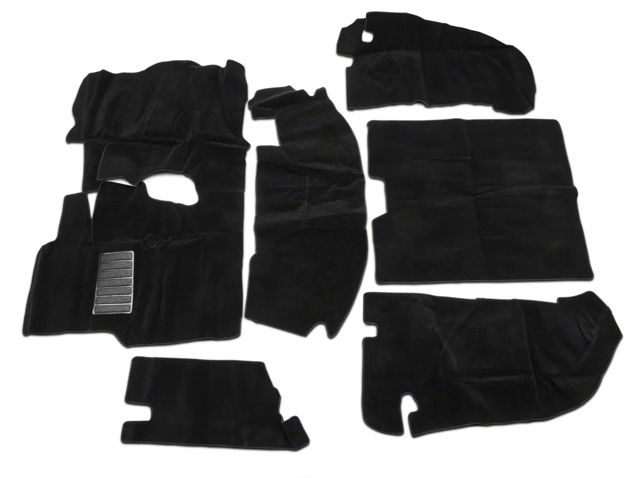 Rugged Ridge Jeep Wrangler Deluxe Carpet Kit w/ Adhesive Black 13696.