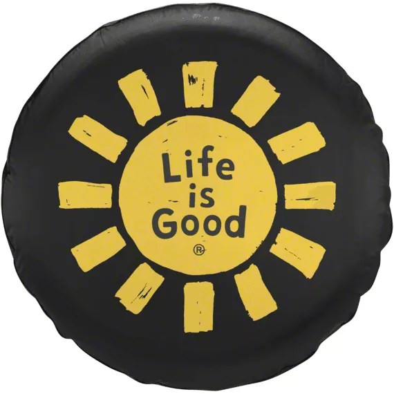 Life is Good Jeep Wrangler Sun Lig Spare Tire Cover J218552 (8720 Jeep Wrangler YJ, TJ, JK & JL)
