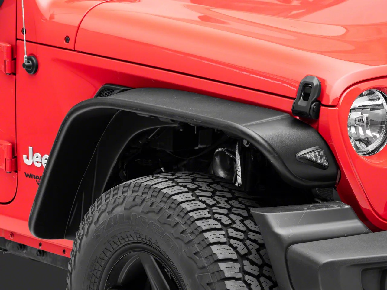 Bushwacker Jeep Wrangler Flat Style Fender Flares; Textured Black