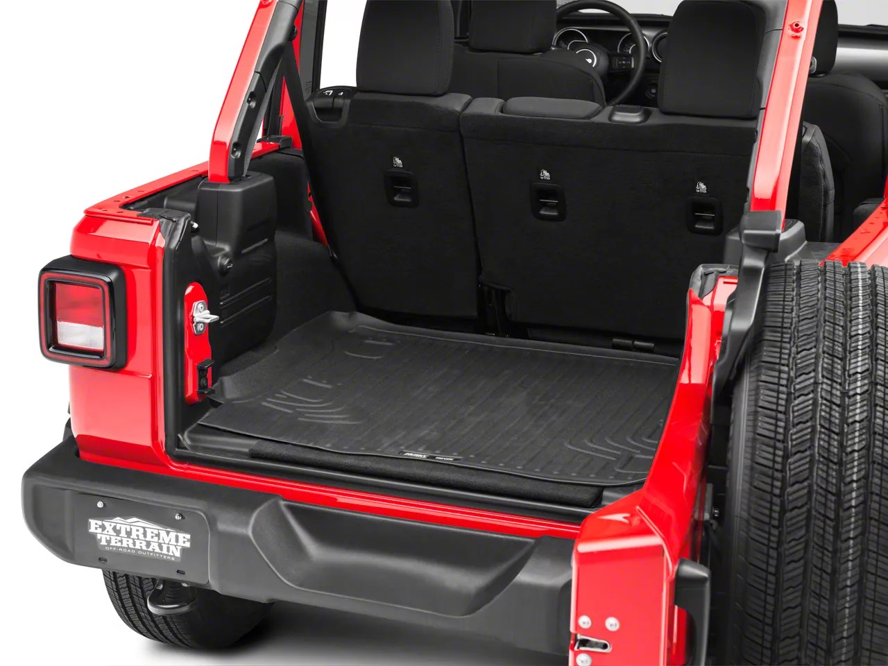 Husky Liners Jeep Wrangler WeatherBeater Cargo Liner; Black 20731 (18