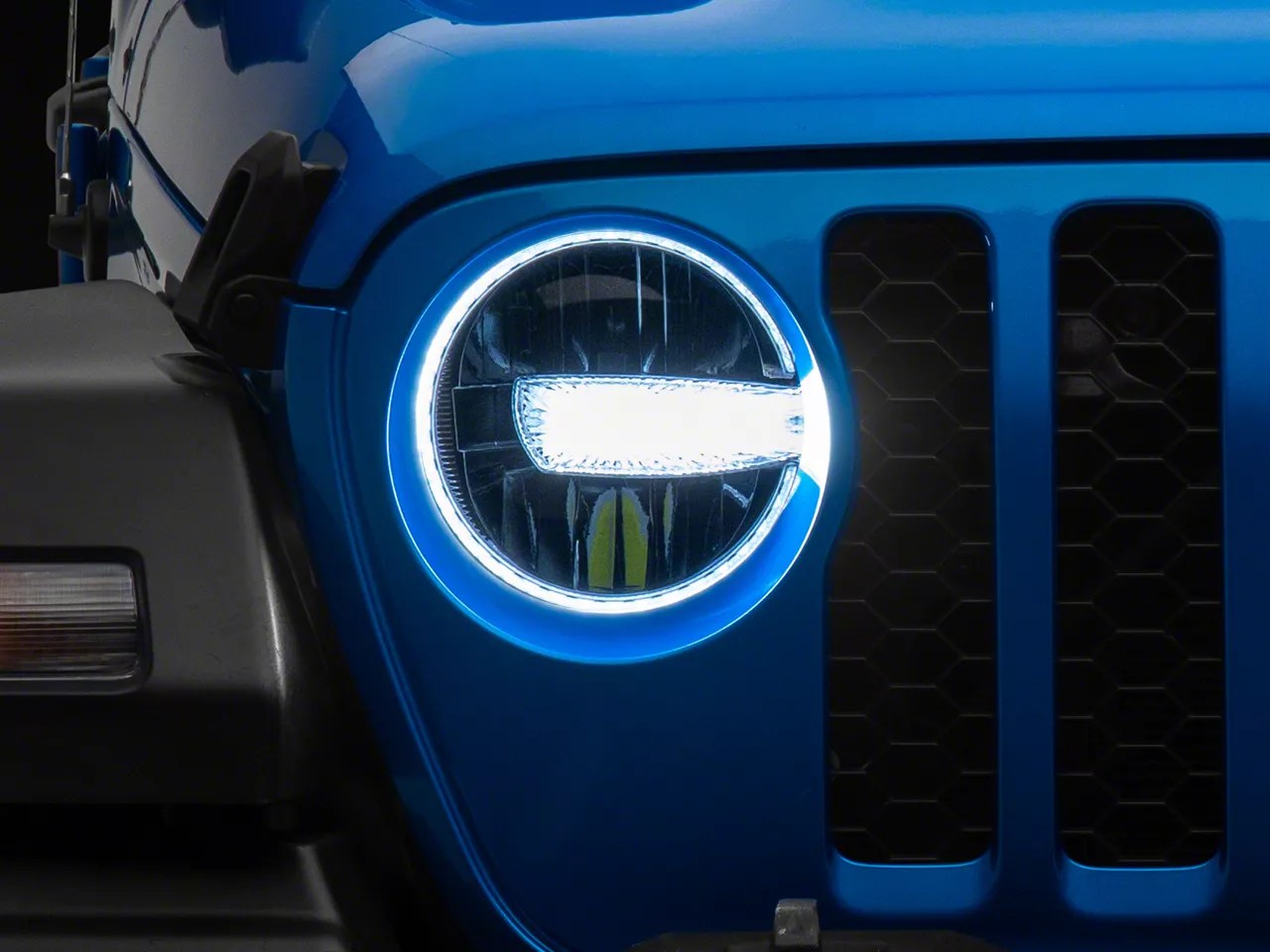 Raxiom Jeep Gladiator Axial Series 9Inch LED Headlights; Black Housing