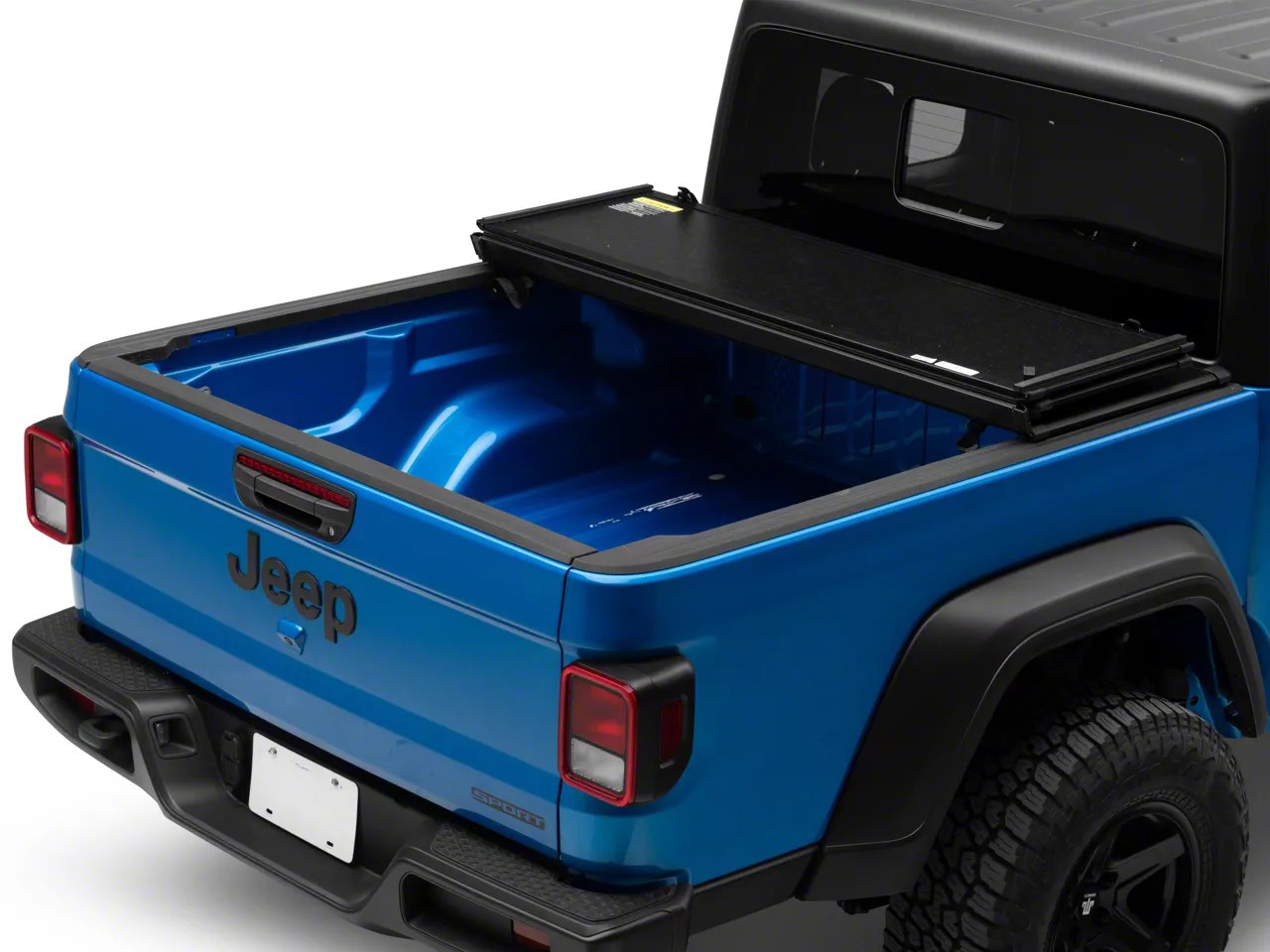 Rough Country Jeep Gladiator Hard TriFold Tonneau Cover 45810550A (20