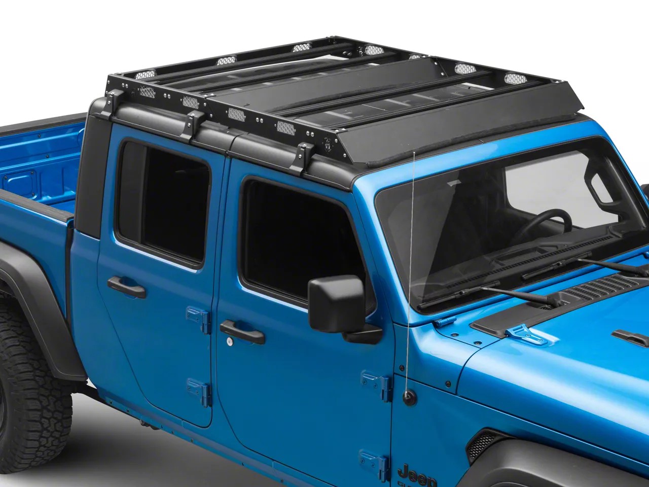Road Armor Jeep Gladiator Modular Roof Rack; Textured Black 520RRS56B
