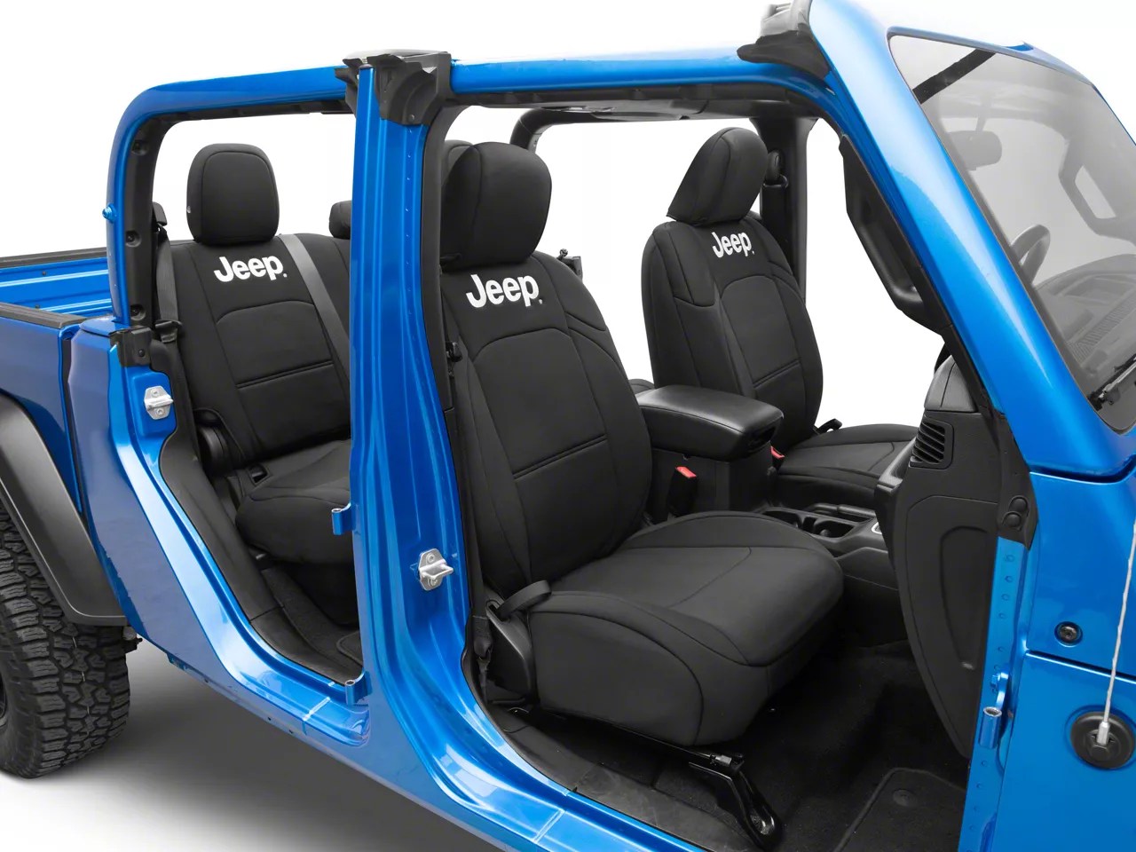 Jeep Licensed by TruShield Jeep Gladiator Neoprene Front and Rear Seat