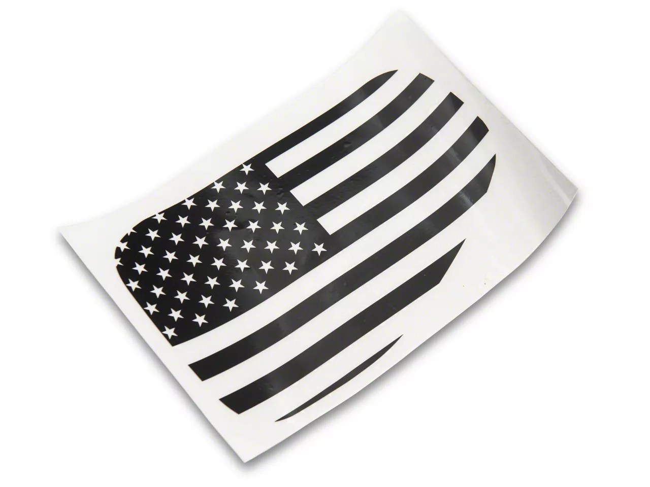 SEC10 Jeep Gladiator Gas Cap Flag Decal; Gloss Black JG21644 (2024