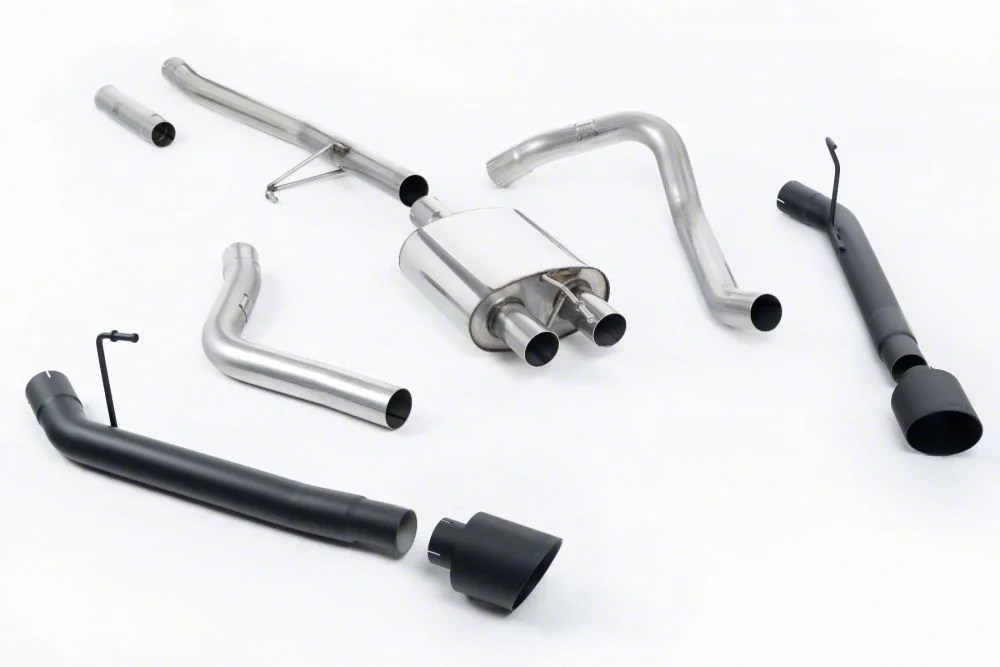 Milltek Jeep Gladiator Dual Exhaust System with Cerakote Black Tips