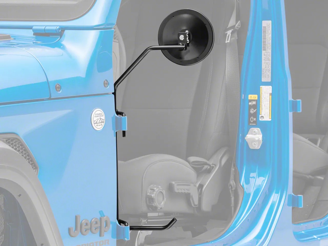 Kikbax Offroad Jeep Gladiator Foot Pegs with Mirrors KL59001 (2024 Jeep Gladiator JT) Free