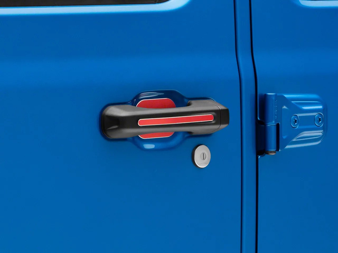 RedRock Jeep Gladiator Door Handle Inserts; Red J150592 (2024 Jeep