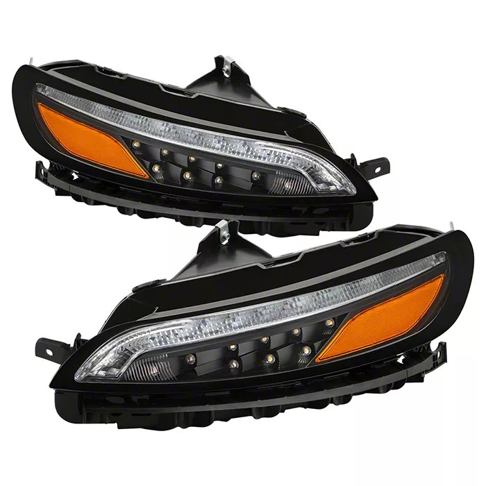 Jeep Grand Cherokee LED Daytime Running Parking Lights; Black (1417