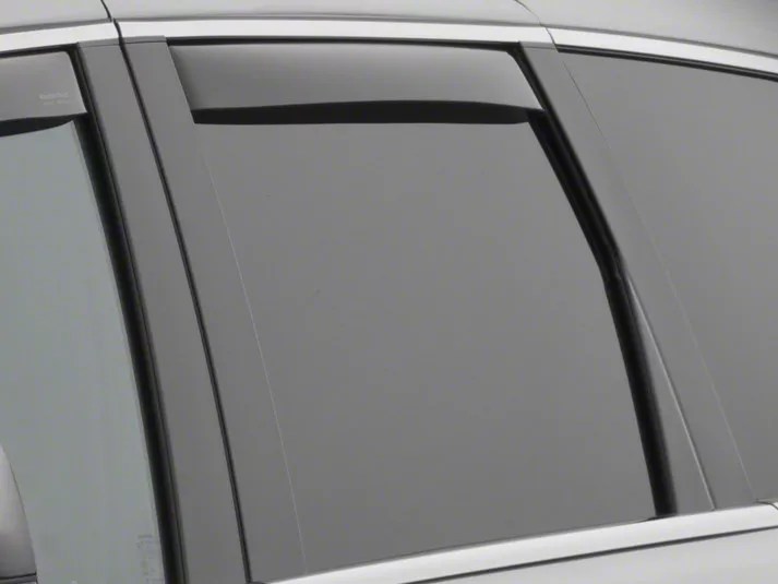 Weathertech Jeep Grand Cherokee Side Window Deflectors; Rear; Dark