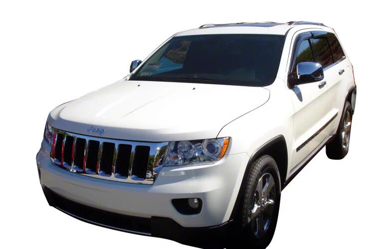 Jeep Grand Cherokee Ventvisor Window Deflectors; Front and Rear; Dark