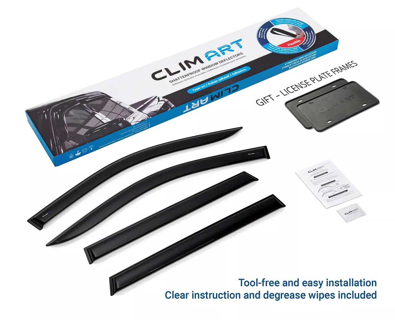 Jeep Grand Cherokee Tape-On Window Deflectors (11-21 Jeep Grand