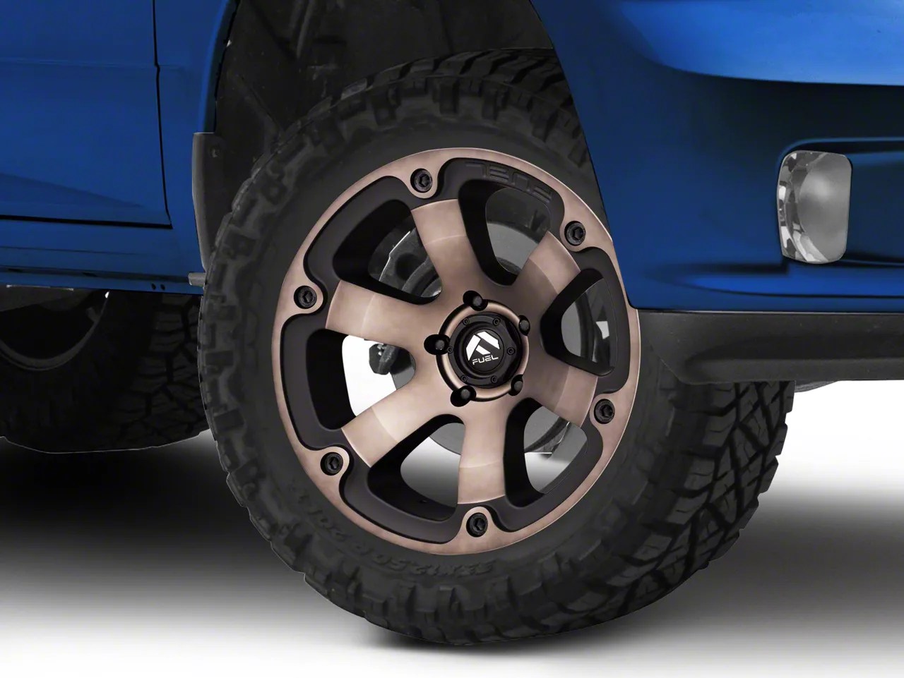 Fuel Wheels RAM Beast Matte Black Machined w/ Dark Tint 5Lug Wheel