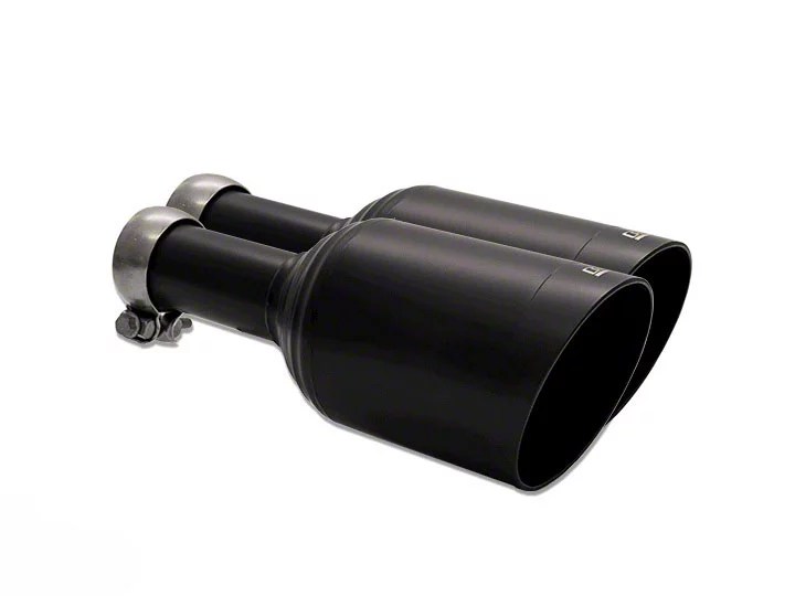 Carven Exhaust RAM Direct Fit 5 in. Exhaust Tips Ceramic Black CR1002