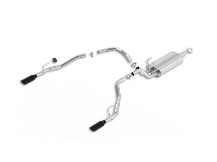 Borla RAM Touring Dual Exhaust System w/ Black Tips - Rear Exit R105586