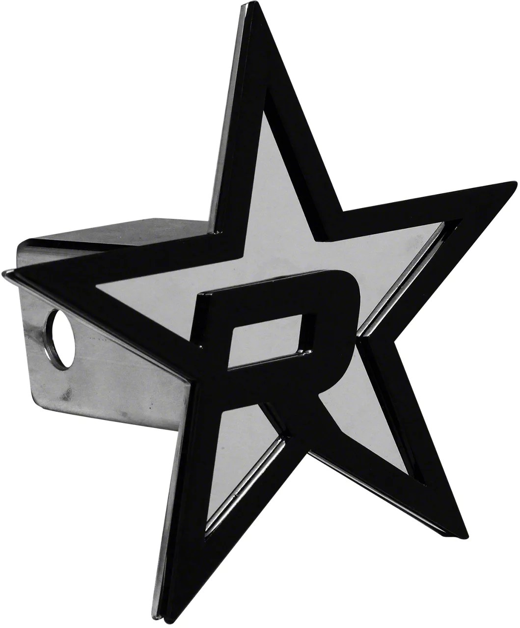 RBP RAM 1500 Star Hitch Cover; Chrome/Black RBP8501RX3 (Universal