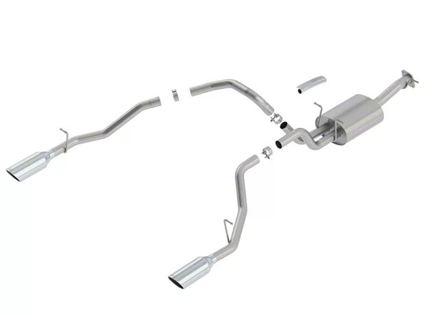 Borla RAM Stinger SType Single Exhaust System w/ Chrome Tips Rear