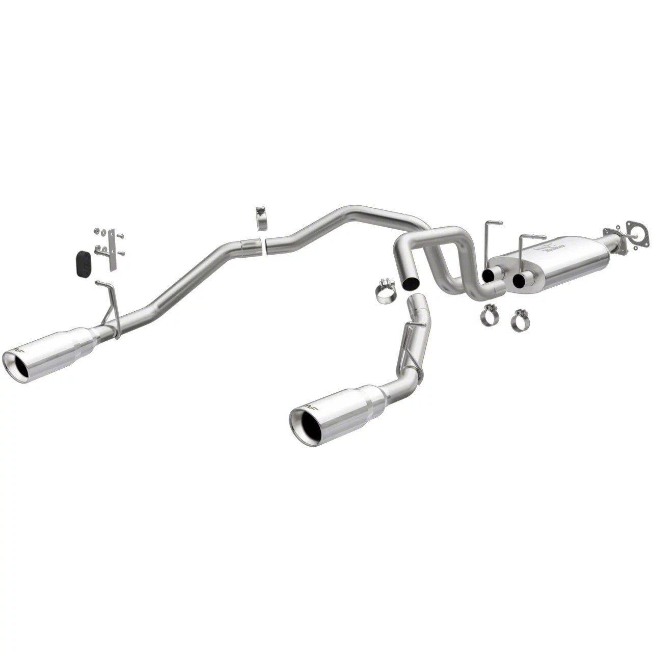 Magnaflow RAM 1500 Street Series Dual Exhaust System with Polished Tips; Rear Exit 19498 (1922