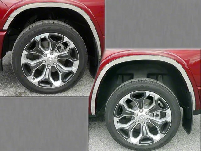 RAM 1500 Wheel Well Accent Trim; Stainless Steel (19-22 RAM 1500