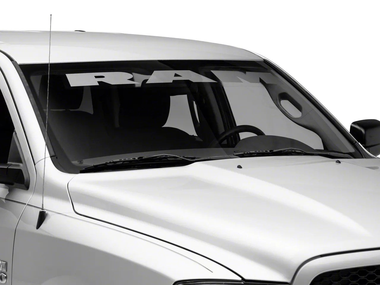 RAM Licensed by RedRock RAM Windshield Banner; Frosted (02-18 RAM 1500