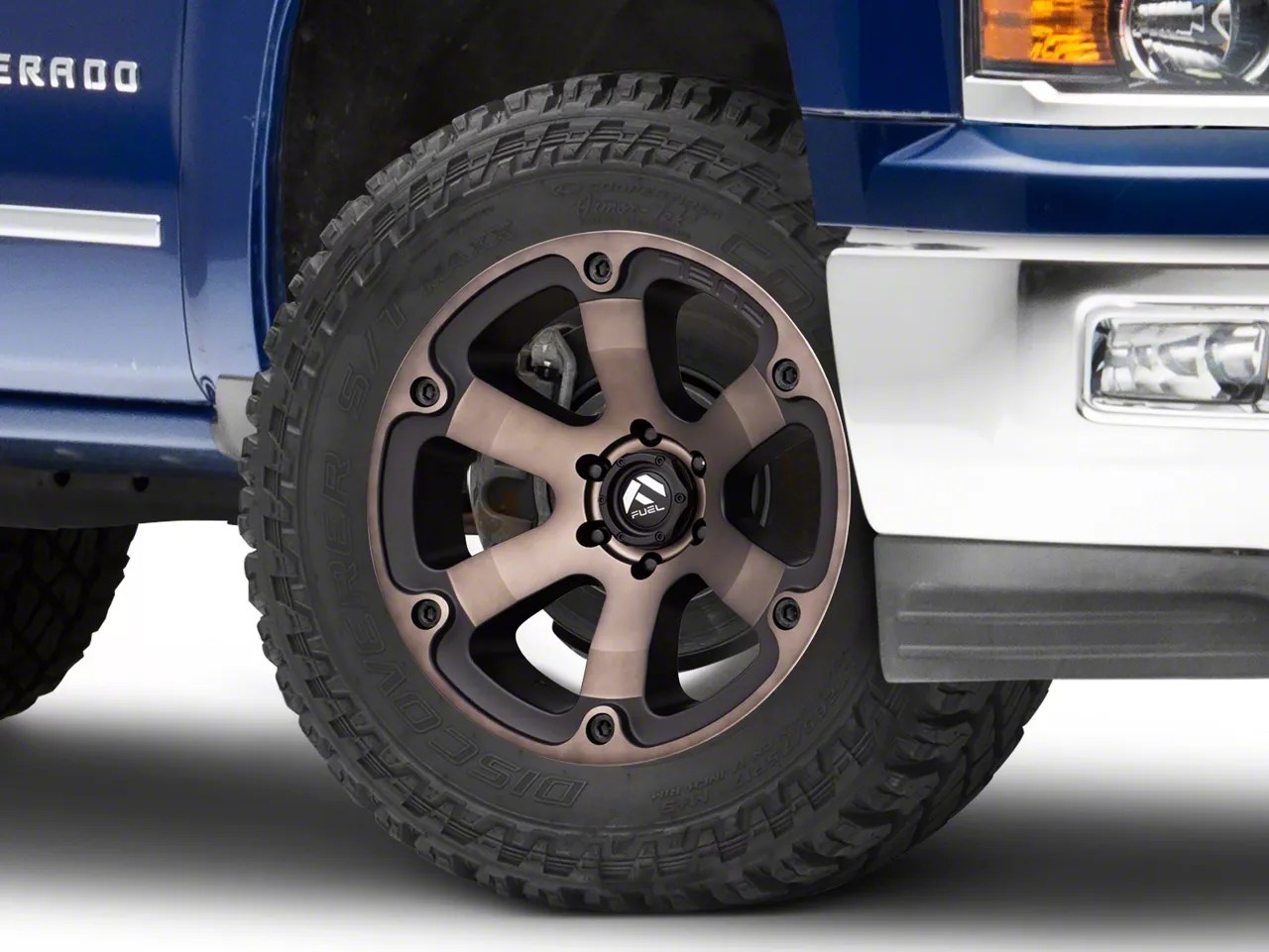 Fuel Wheels Silverado Beast Black Machined w/ Dark Tint 6Lug Wheel