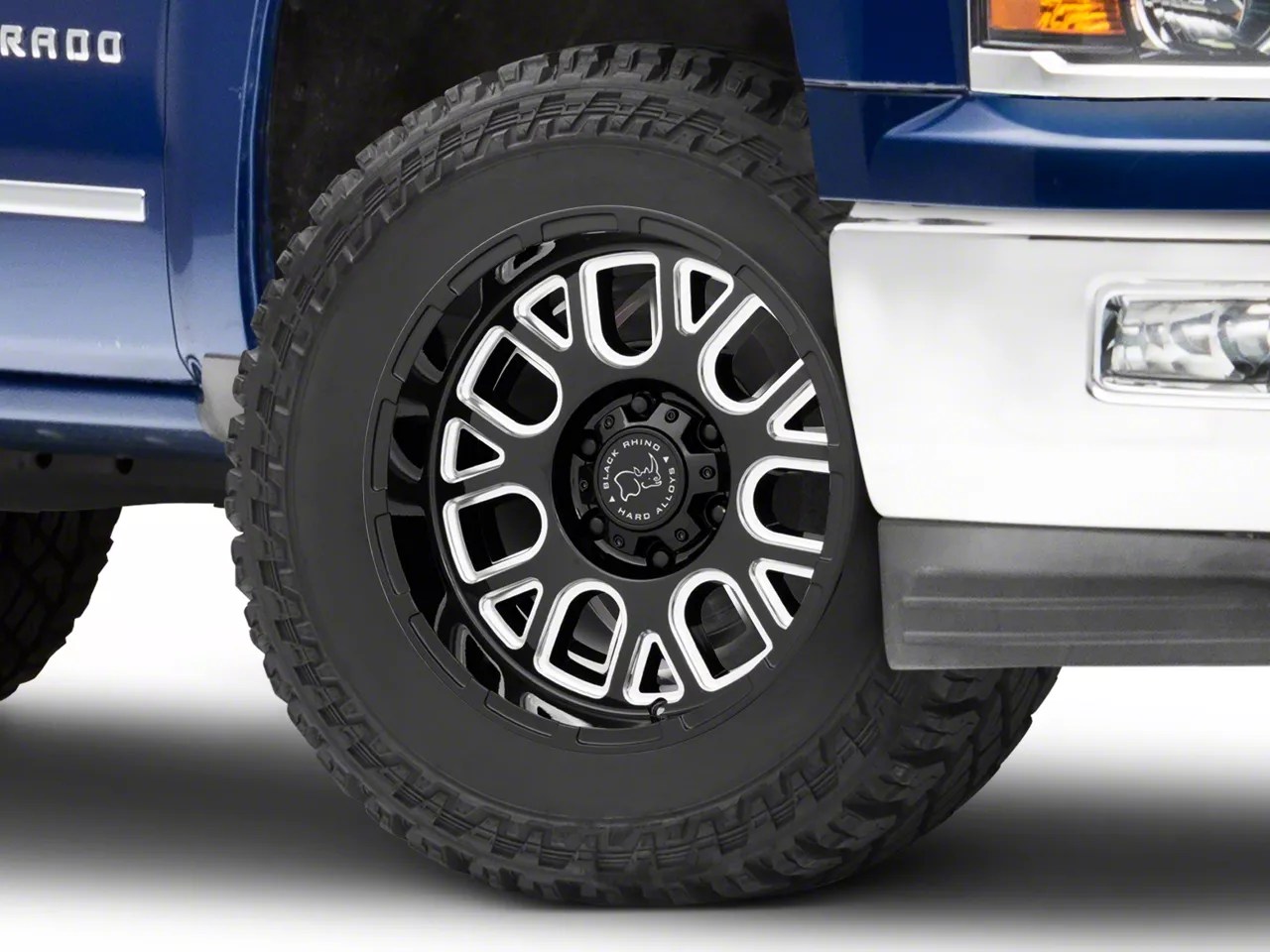 Black Rhino Silverado Pismo Gloss Black Milled 6Lug Wheel 20x12