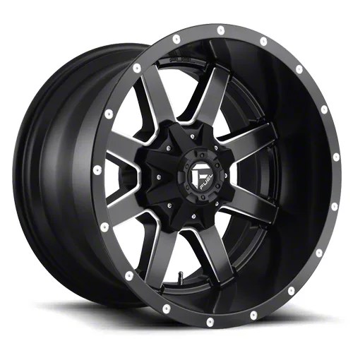 Fuel Wheels Silverado Maverick Black Milled 6Lug Wheel 17x10 S108191