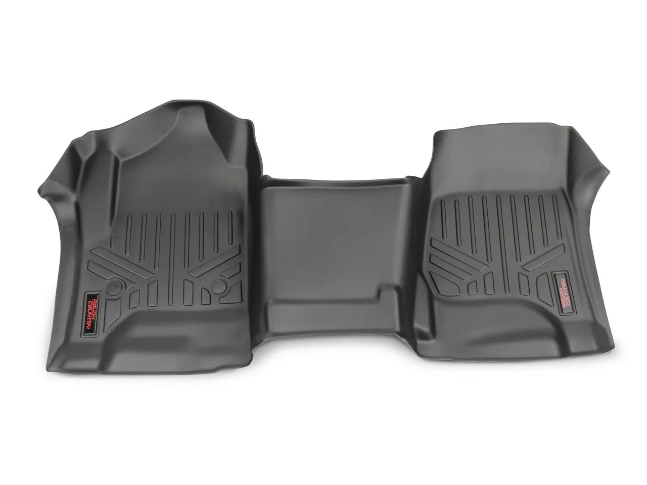 Rough Country Silverado Heavy Duty Front Floor Mats Black M2114 (14
