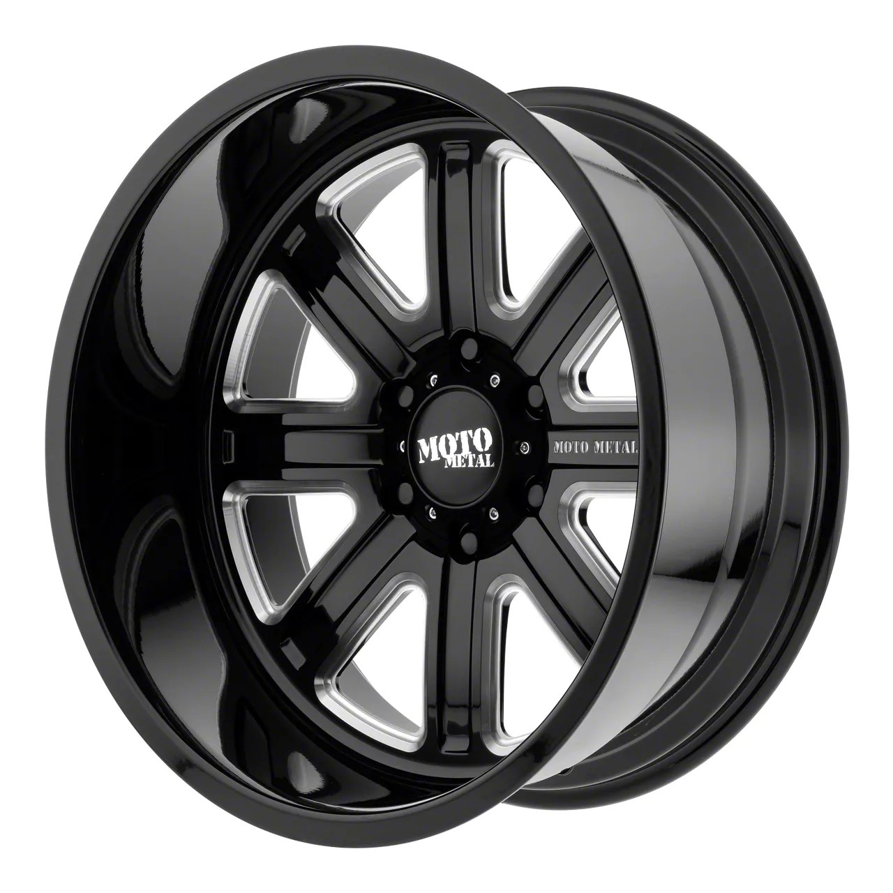 Moto Metal Titan XD MO402 Gloss Black Milled 6Lug Wheel; 22x10; 18mm